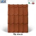 CMR ceramic steel roof, standard model, size 76 x 120 cm., Terracotta brick color